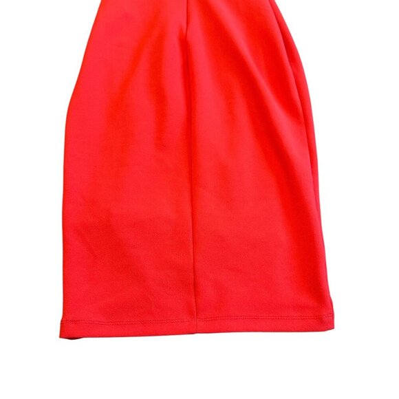 Noookie Bold Red Off-Shoulder Fitted Sheath Dress Spaghetti Strap Size Small - Picture 10 of 12